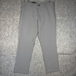 Banana Republic Flat Front Plants Men's 34 x 30 Gray Chino Stretch Golf NWT